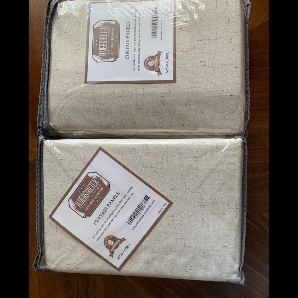 Curtain Panels New! 2 panels per package